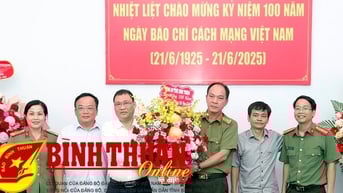 Thăm, chúc mừng Báo Bình Thuận nhân ngày Báo chí cách mạng Việt Nam