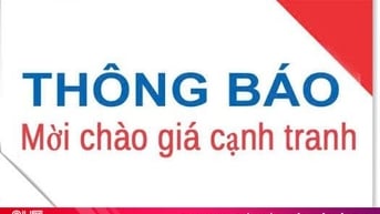 Mời chào giá cạnh tranh gói thầu khắc phục tổn thất nhà xưởng