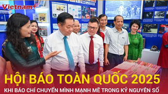 Dấu ấn công nghệ sống động tại các gian trưng bày Hội Báo toàn quốc 2025