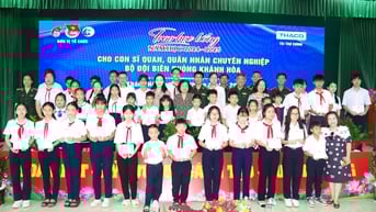Trao 82 suất học bổng cho con quân nhân Bộ đội Biên phòng tỉnh Khánh Hòa