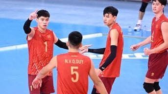 Thắng trận mở màn, tuyển nam Việt Nam vào tứ kết bóng chuyền AVC Nations Cu