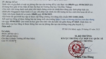 Lừa đảo học bổng du học: Văn bản Trường ĐH Tôn Đức Thắng, con dấu… Bộ GD-ĐT