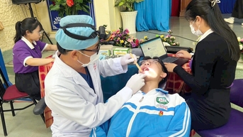 Thực hiện tốt công tác chăm sóc sức khỏe trẻ em, học sinh