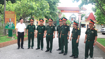 Quân khu 4 kiểm tra công tác chuẩn bị cơ quan quân sự địa phương tại tỉnh Nghệ An