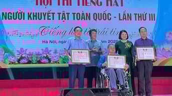 Chung kết Hội thi Tiếng hát Người khuyết tật toàn quốc 2025: Đoàn Lâm Đồng đạt giải Ba
