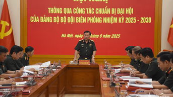 Thượng tướng Hoàng Xuân Chiến chủ trì Hội nghị thông qua công tác chuẩn bị Đại hội của Đảng bộ Bộ đội Biên phòng
