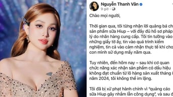 Thanh Vân Hugo xin lỗi vụ ồn ào quảng cáo sữa: Tôi không trốn tránh