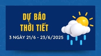 Dự báo thời tiết 3 ngày tới từ 21/6 đến 23/6/2025