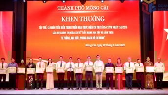TP Móng Cái: Giao ban 3 chức danh và biểu dương tập thể, cá nhân tiêu biểu 6 tháng đầu năm 2025