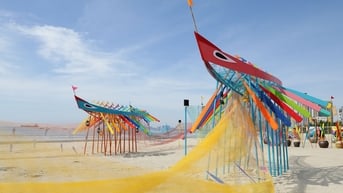 Đặc sắc không gian nghệ thuật sắp đặt 'Câu chuyện làng chài'