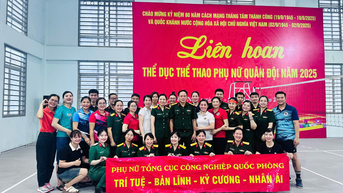 Hoàn thành xuất sắc phần thi tại Liên hoan Thể dục thể thao Phụ nữ Quân đội năm 2025