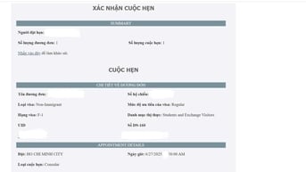 Nhiều du học sinh Việt đăng ký được lịch phỏng vấn visa Mỹ, suất trống hết nhanh