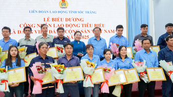 Biểu dương công nhân, người lao động tiêu biểu