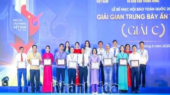 Gian trưng bày của Hội Nhà báo tỉnh Khánh Hòa đạt giải C tại Hội báo toàn quốc 2025