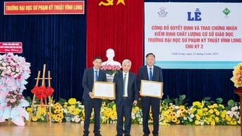 Trường ĐH Sư phạm kỹ thuật Vĩnh Long đạt chuẩn kiểm định chất lượng chu kỳ 2