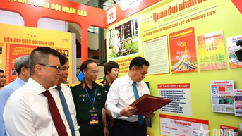 "Báo chí Việt Nam - Trung thành, Sáng tạo, Bản lĩnh, Đổi mới vì sự nghiệp xây dựng và bảo vệ Tổ quốc"
