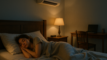 Cách ngủ máy lạnh mà không bị đau họng