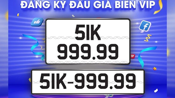 Đấu giá biển số xe mang về ngân sách nhà nước 6.400 tỷ đồng