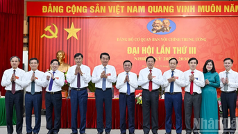 [Ảnh] Đại hội Đảng bộ Cơ quan Ban Nội chính Trung ương nhiệm kỳ 2025-2030