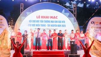 Khai mạc Hội chợ xúc tiến thương mại cho các hợp tác xã khu vực Miền trung - Tây nguyên năm 2025