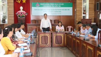Ban đại diện Hội đồng quản trị Ngân hàng Chính sách xã hội thành phố sơ kết quý 2-2025