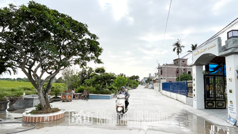 Vụ Bản quan tâm thực hiện tiêu chí môi trường trong xây dựng nông thôn mới nâng cao, kiểu mẫu