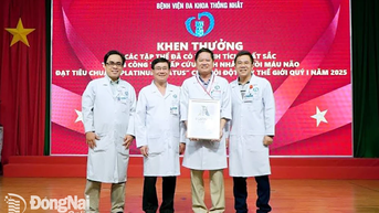 Bệnh viện Đa khoa Thống Nhất đạt chứng nhận Bạch Kim trong điều trị đột quỵ