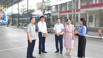 Phó Chủ tịch UBND tỉnh Hoàng Việt Phương kiểm tra công tác chuẩn bị Kỳ thi tốt nghiệp THPT năm 2025