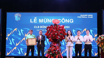 Lên hạng Nhất, Quảng Ninh nhận thưởng tiền tỷ