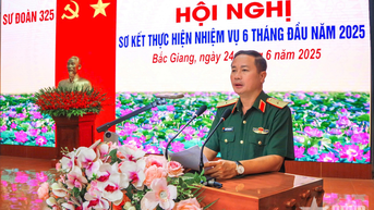 Sư đoàn 325, Quân đoàn 12 sơ kết thực hiện nhiệm vụ 6 tháng đầu năm 2025