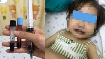 Máu của bé gái chuyển qua màu nâu sau khi ăn canh nấu bằng nước giếng