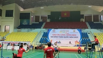 Khai mạc Giải vô địch cầu lông, bóng bàn gia đình toàn quốc