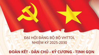 [Infographic] Đại hội đại biểu Đảng bộ Bộ VHTTDL lần thứ I, nhiệm kỳ 2025- 2030