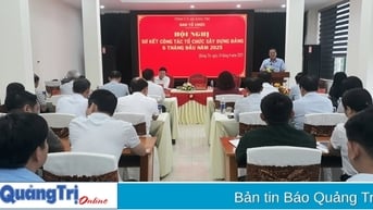 Sơ kết công tác tổ chức xây dựng Đảng 6 tháng đầu năm 2025