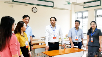Bí thư Tỉnh ủy, Chủ tịch UBND tỉnh Trịnh Xuân Trường kiểm tra công tác chuẩn bị kỳ thi tốt nghiệp THPT năm 2025