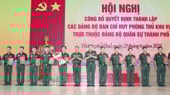 Thành lập 3 Đảng bộ Ban Chỉ huy Phòng thủ khu vực