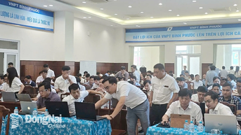 Tập huấn phần mềm đất đai DONGNAI.LIS cho cán bộ tỉnh Bình Phước