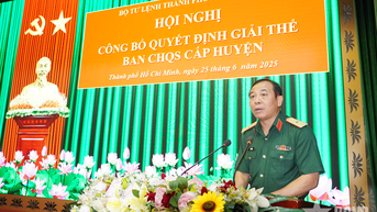 Bộ tư lệnh TP Hồ Chí Minh công bố giải thể ban CHQS cấp huyện