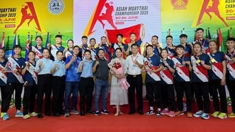 Việt Nam dẫn đầu Giải vô địch Muay châu Á năm 2025