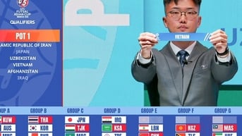 Đội tuyển Việt Nam cùng bảng với Lebanon, Trung Quốc và Hong Kong (Trung Quốc) tại Vòng loại Futsal châu Á 2026
