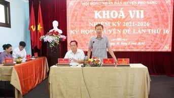 Phú Vang: Xem xét, thông qua các nghị quyết về dự toán, phân bổ tài chính