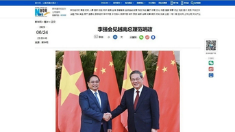 Trung Quốc đưa tin đậm nét hoạt động của Thủ tướng tại Hội nghị WEF Thiên Tân