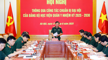 Thường vụ Quân ủy Trung ương thông qua công tác chuẩn bị đại hội của Đảng bộ Học viện Quân y