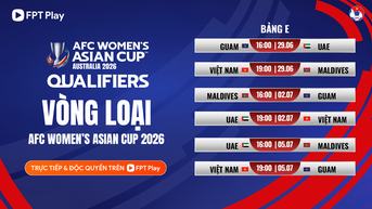 Nhận định bảng E vòng loại cúp bóng đá nữ châu Á 2026: Tuyển nữ Việt Nam quyết giành ngôi đầu