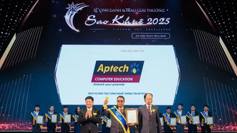 Aptech បានទទួលពានរង្វាន់ 'អង្គភាពបណ្តុះបណ្តាល IT ដ៏ល្អឥតខ្ចោះ' នៅសៅឃឿ 2025