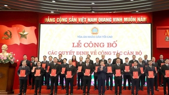 តុលាការប្រជាជនកំពូលបានប្រកាសសេចក្តីសម្រេចលើការងារបុគ្គលិក។