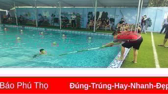 Tặng 600 vé bơi miễn phí cho trẻ em có hoàn cảnh khó khăn tại huyện Cẩm Khê