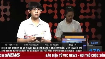 Bài toán 'chở người sang sông' làm khó cả 4 thí sinh Đường lên đỉnh Olympia