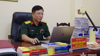 Trung tá Nguyễn Văn Quyết - người cán bộ tòa án tâm huyết, trách nhiệm