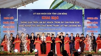 Khai mạc Không gian triển lãm quy hoạch; trưng bày, giới thiệu sản phẩm OCOP, nông nghiệp tiêu biểu, chào mừng thành lập tỉnh Lâm Đồng mới